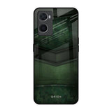 Green Leather Oppo A96 Glass Back Cover Online