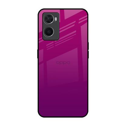 Magenta Gradient Oppo A96 Glass Back Cover Online