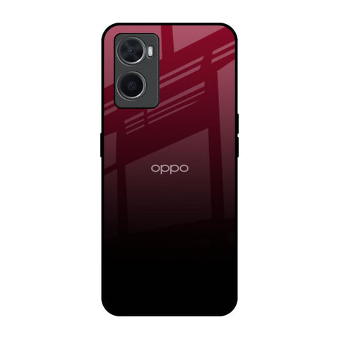 Wine Red Oppo A96 Glass Back Cover Online