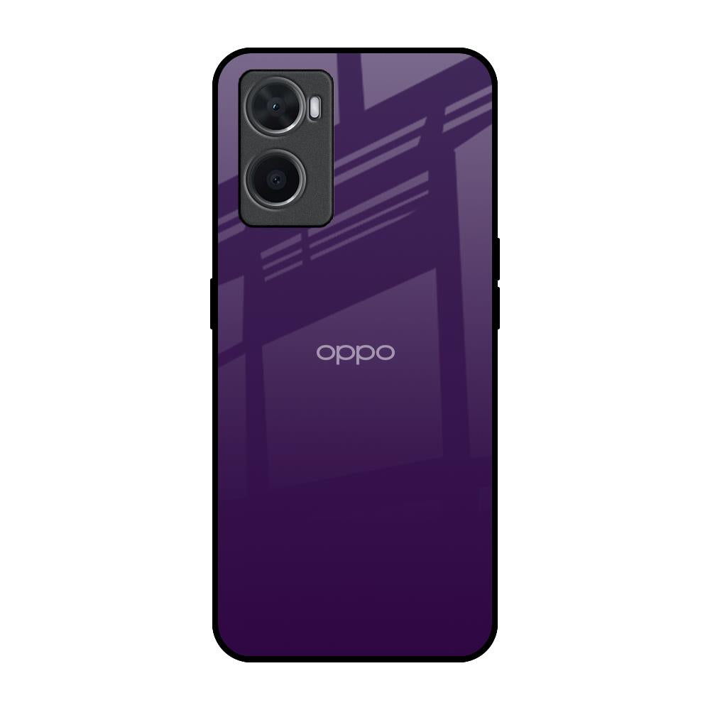 Dark Purple Oppo A96 Glass Back Cover Online