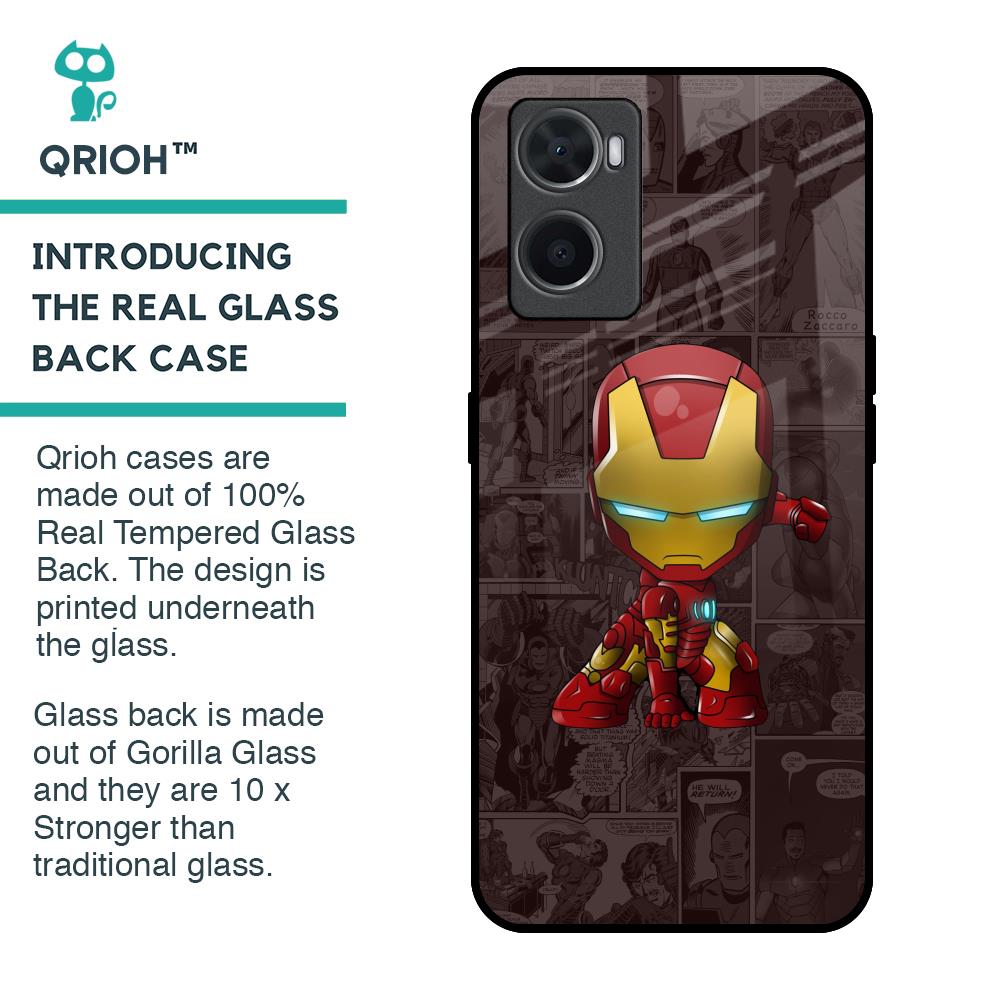 Angry Baby Super Hero Glass Case for Oppo A96