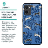 Blue Cheetah Glass Case for Oppo A96
