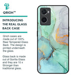 Green Marble Glass Case for Oppo A96