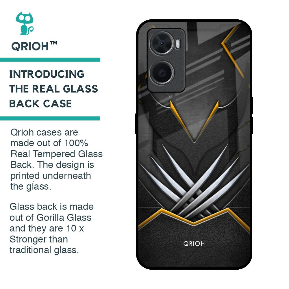 Black Warrior Glass Case for Oppo A96