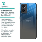 Blue Grey Ombre Glass Case for Oppo A96