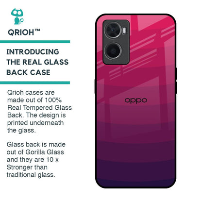 Wavy Pink Pattern Glass Case for Oppo A96