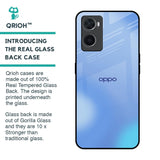 Vibrant Blue Texture Glass Case for Oppo A96