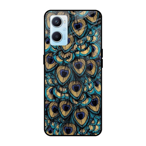 Peacock Feathers Oppo A96 Glass Cases & Covers Online