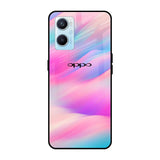 Colorful Waves Oppo A96 Glass Cases & Covers Online