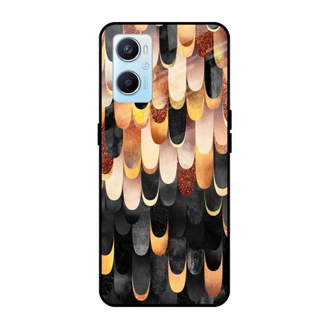 Bronze Abstract Oppo A96 Glass Cases & Covers Online
