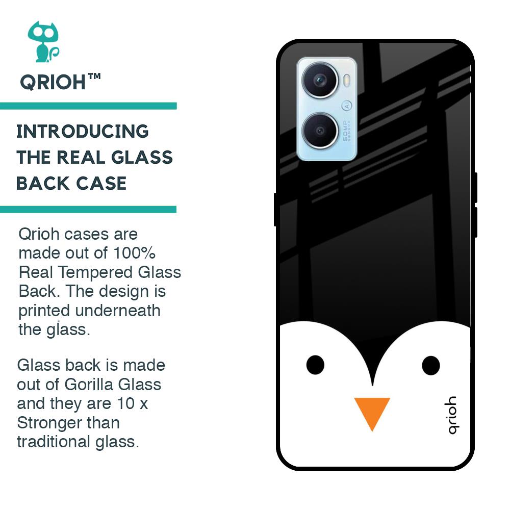 Cute Penguin Glass Case for Oppo A96