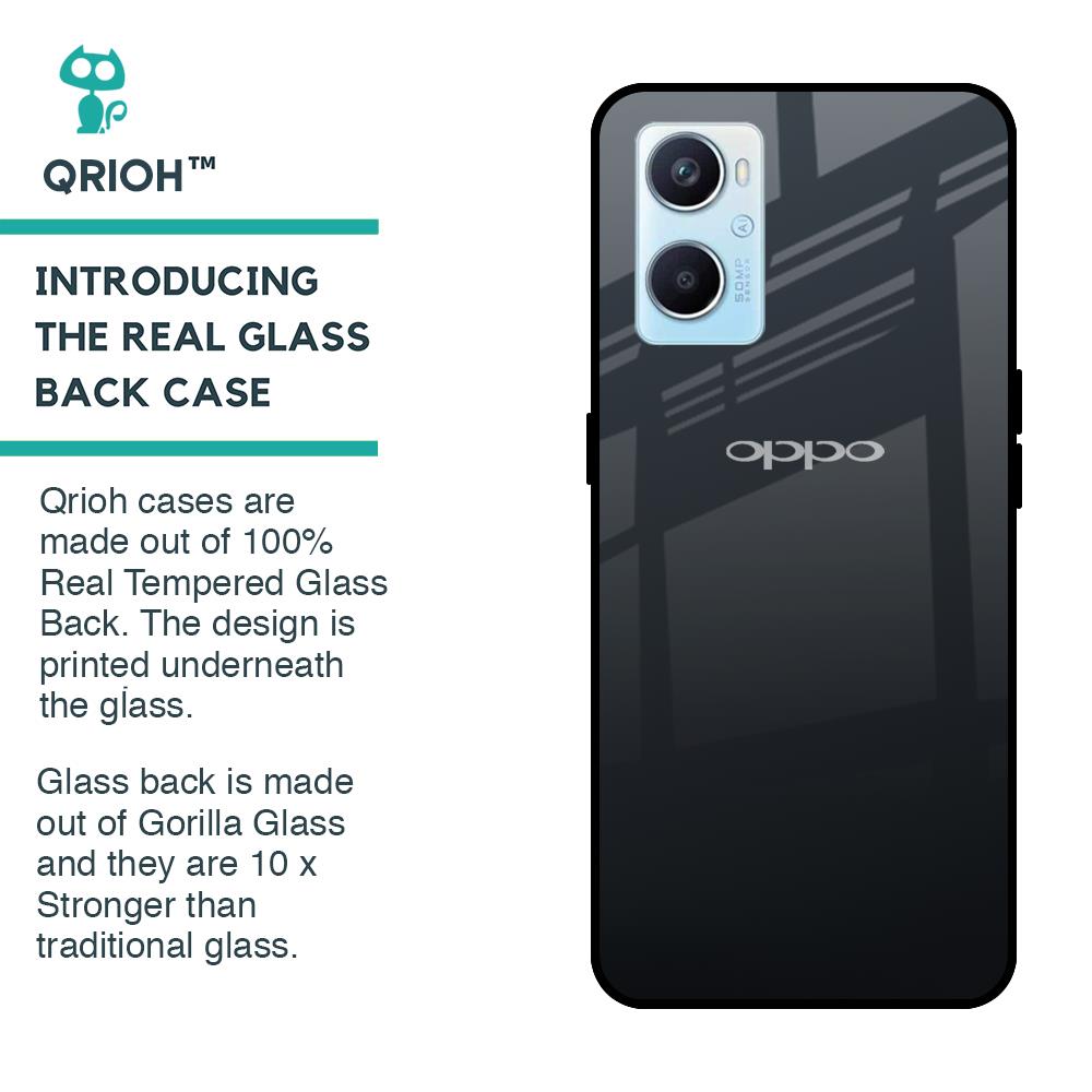 Stone Grey Glass Case For Oppo A96