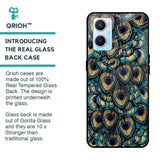 Peacock Feathers Glass case for Oppo A96