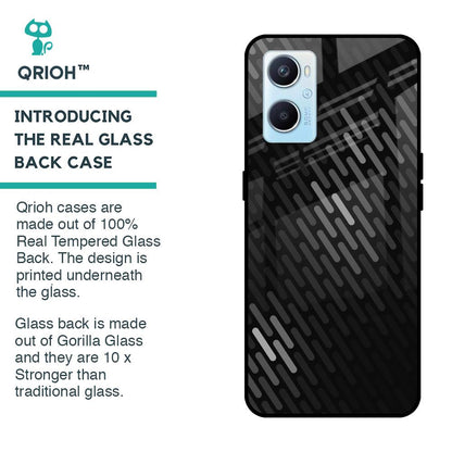 Dark Abstract Pattern Glass Case For Oppo A96
