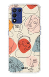 Abstract Faces Realme 9 SE 5G Back Cover