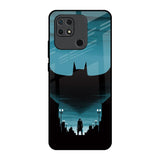 Cyan Bat Redmi 10 Glass Back Cover Online
