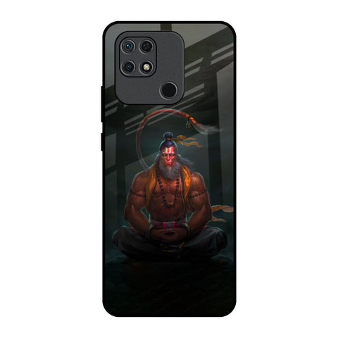 Lord Hanuman Animated Redmi 10 Glass Back Cover Online