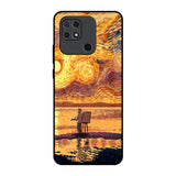 Sunset Vincent Redmi 10 Glass Back Cover Online