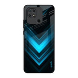 Vertical Blue Arrow Redmi 10 Glass Back Cover Online