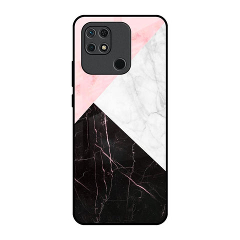 Marble Collage Art Redmi 10 Glass Back Cover Online