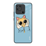 Adorable Cute Kitty Redmi 10 Glass Back Cover Online