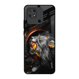 Aggressive Lion Redmi 10 Glass Back Cover Online