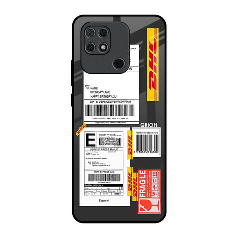 Cool Barcode Label Redmi 10 Glass Back Cover Online