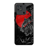 Red Moon Tiger Redmi 10 Glass Back Cover Online