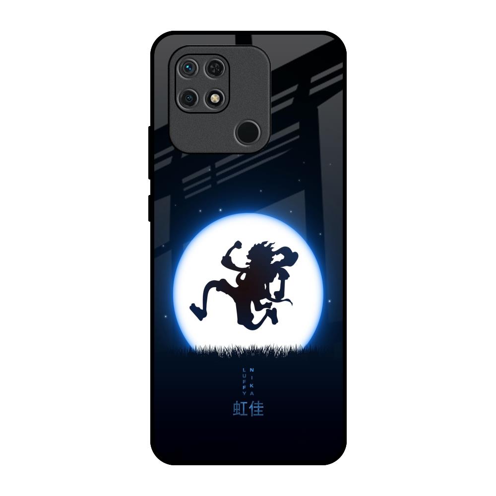 Luffy Nika Redmi 10 Glass Back Cover Online