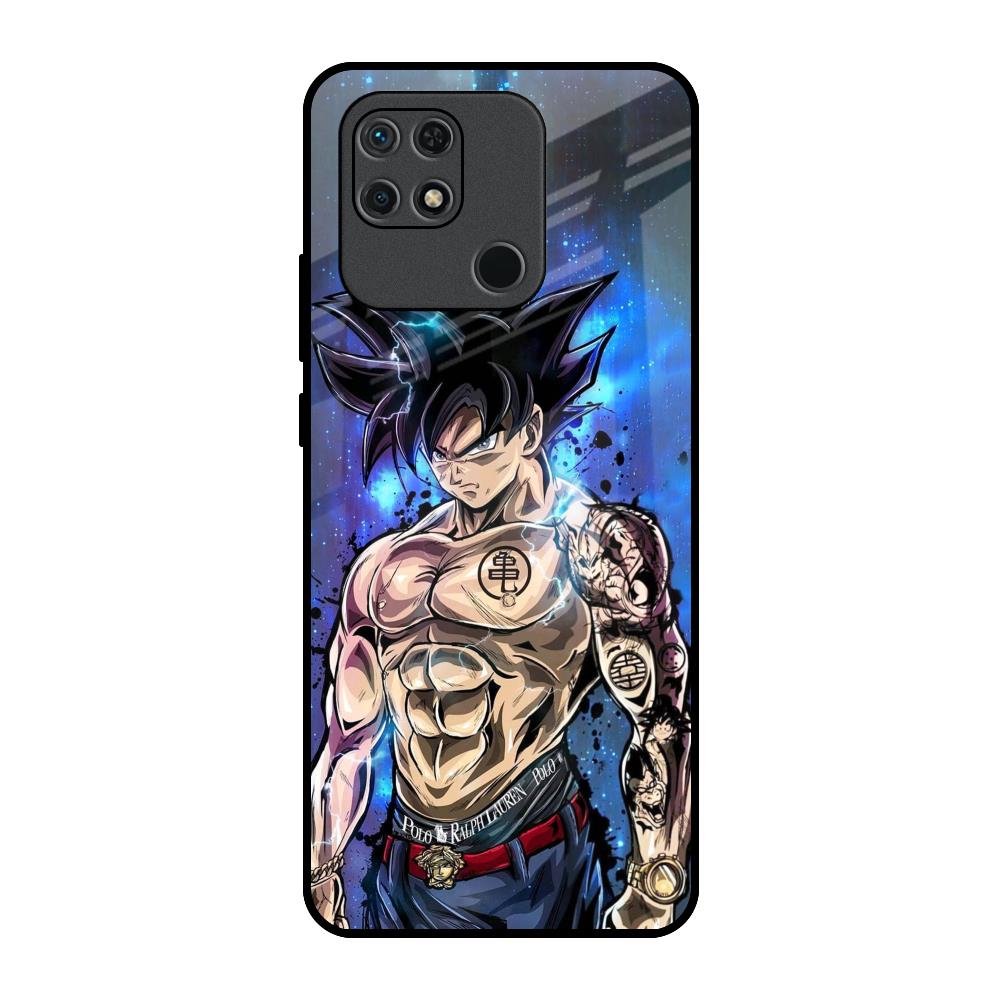 Branded Anime Redmi 10 Glass Back Cover Online