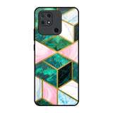 Seamless Green Marble Redmi 10 Glass Back Cover Online