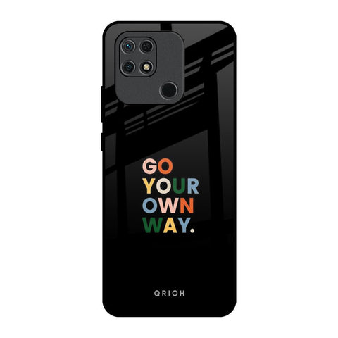 Go Your Own Way Redmi 10 Glass Back Cover Online