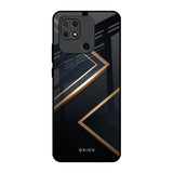 Sleek Golden & Navy Redmi 10 Glass Back Cover Online