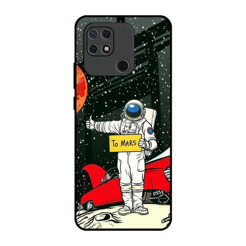 Astronaut on Mars Redmi 10 Glass Back Cover Online