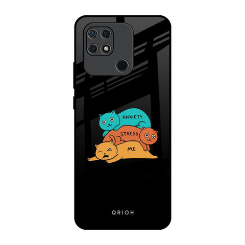 Anxiety Stress Redmi 10 Glass Back Cover Online