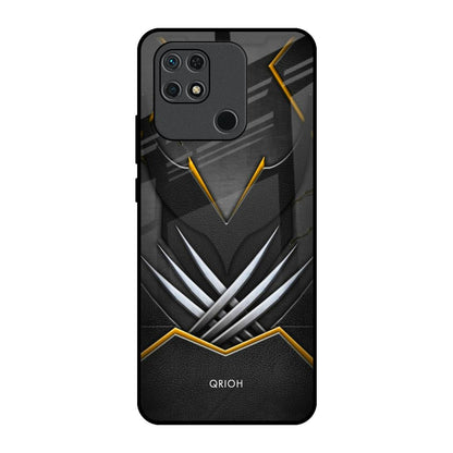 Black Warrior Redmi 10 Glass Back Cover Online