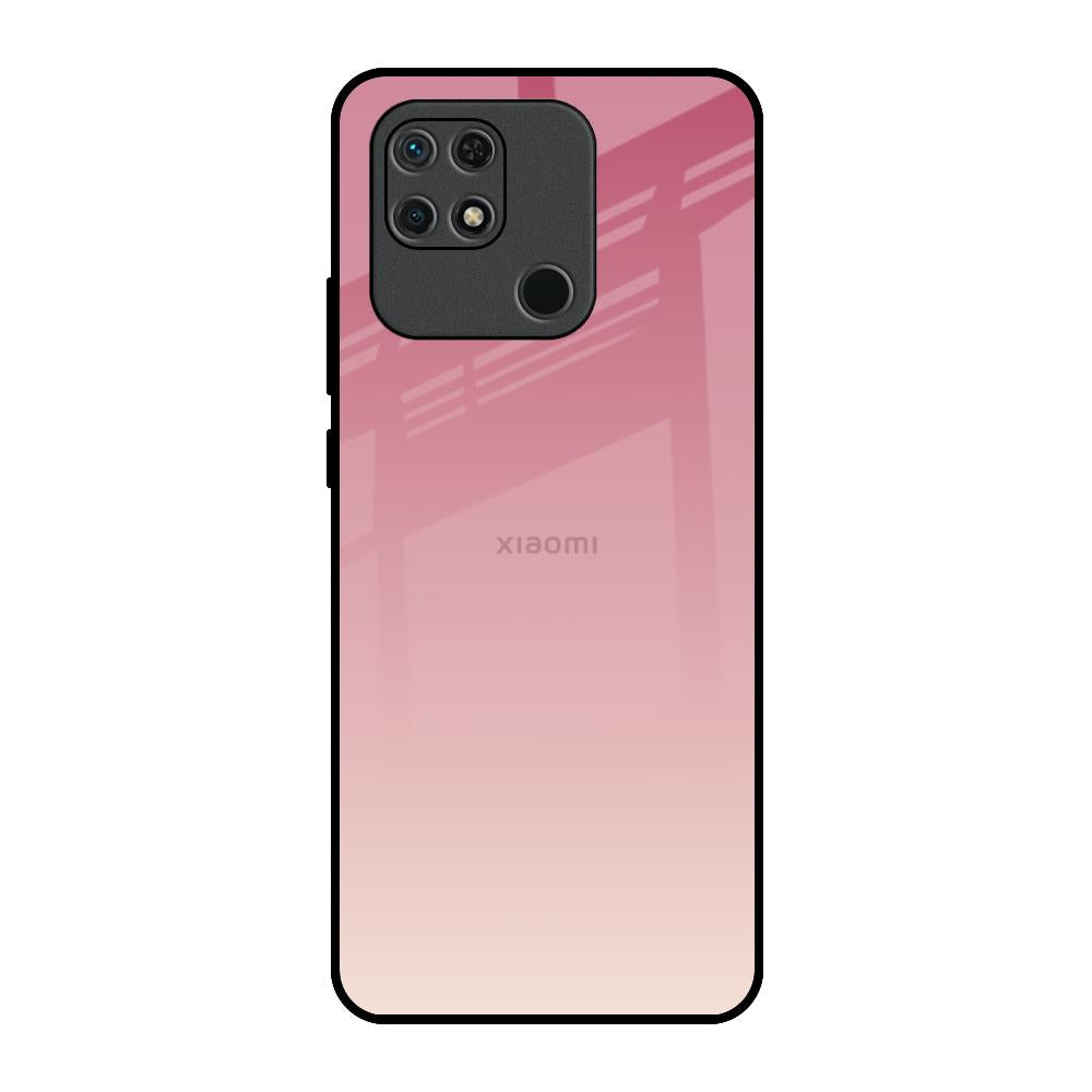 Blooming Pink Redmi 10 Glass Back Cover Online