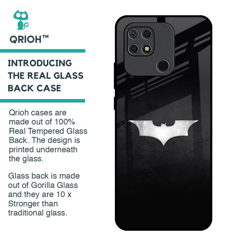 Super Hero Logo Glass Case for Redmi 10