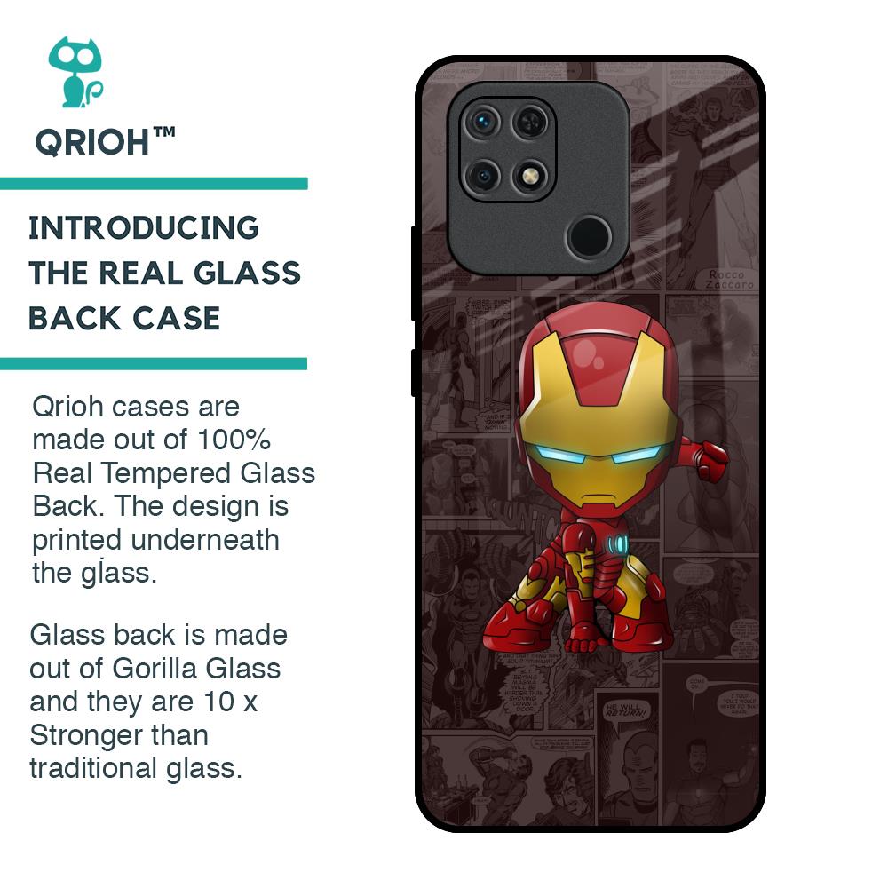 Angry Baby Super Hero Glass Case for Redmi 10