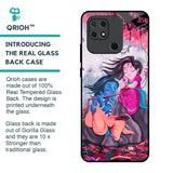 Radha Krishna Art Glass Case for Redmi 10