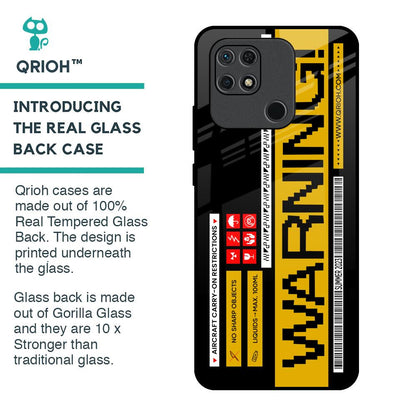 Aircraft Warning Glass Case for Redmi 10