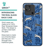 Blue Cheetah Glass Case for Redmi 10