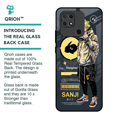Cool Sanji Glass Case for Redmi 10