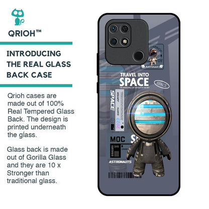 Space Travel Glass Case for Redmi 10