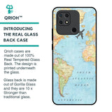 Travel Map Glass Case for Redmi 10