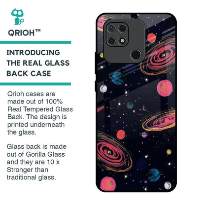 Galaxy In Dream Glass Case For Redmi 10