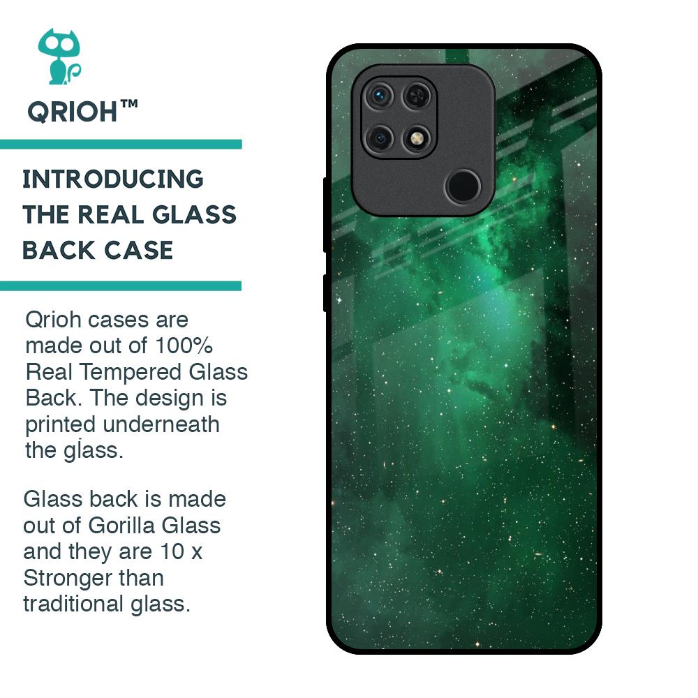 Emerald Firefly Glass Case For Redmi 10