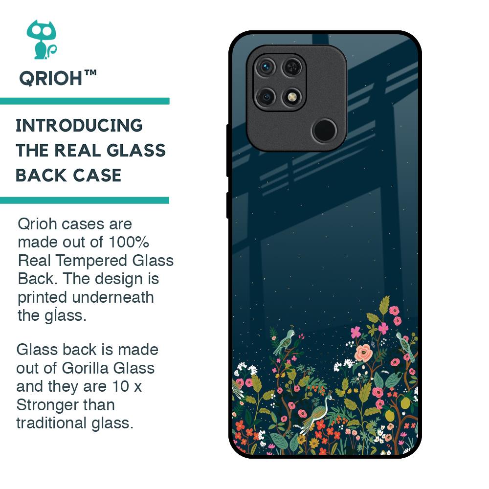 Small Garden Glass Case For Redmi 10