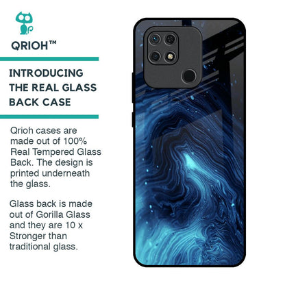 Dazzling Ocean Gradient Glass Case For Redmi 10