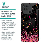 Heart Rain Fall Glass Case For Redmi 10